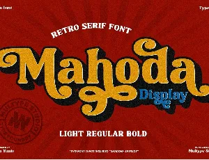 Mahoda Display font