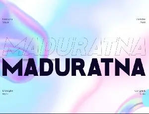 Maduratna Family font