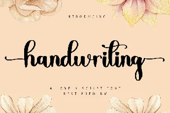 Handwriting Typeface font