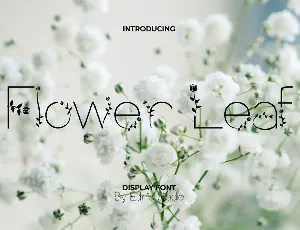 Flower Leaf font