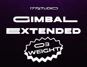 Gimbal Extended font