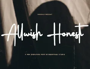 Allwish Honest font