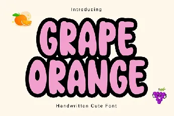 GRAPE ORANGE font