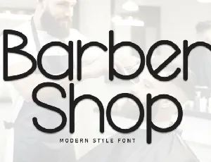 Barber Shop Display font