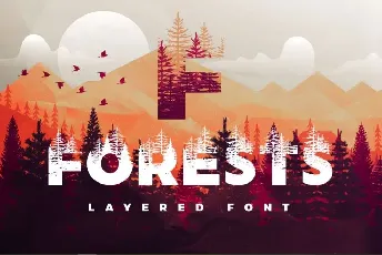 Forests Layered font