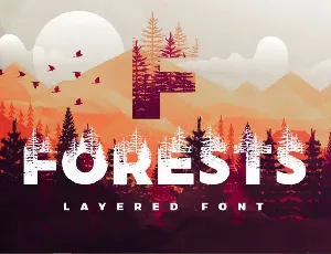 Forests Layered font