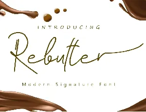 Rebutter font