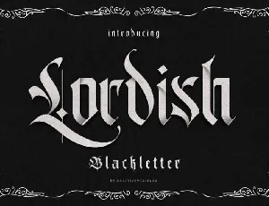 Lordish Blackletter Free font