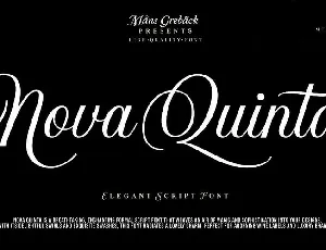 Nova Quinta font