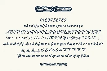 Hundrake font