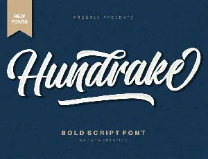 Hundrake font