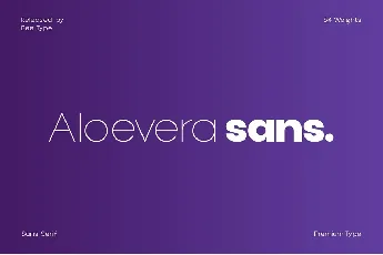 Aloevera Sans font