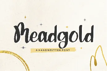 Meadgold font