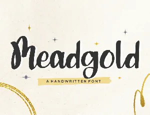 Meadgold font