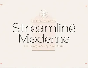 Streamline Moderne font