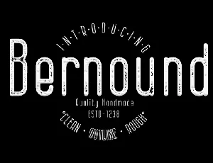 Bernound font