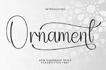 Ornament Script font