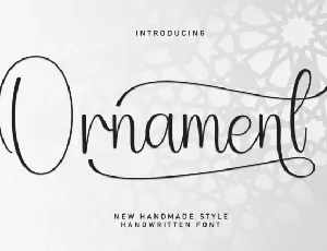 Ornament Script font