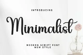 Minimalist Script font