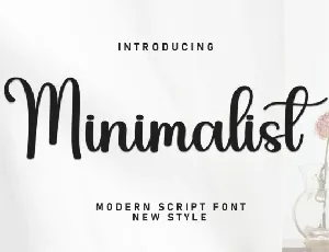 Minimalist Script font