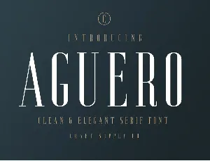 Aguero Serif font