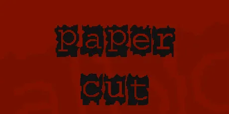 Paper Cut font