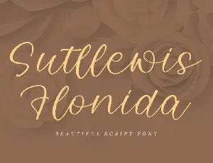 Sutllewis Flonida font