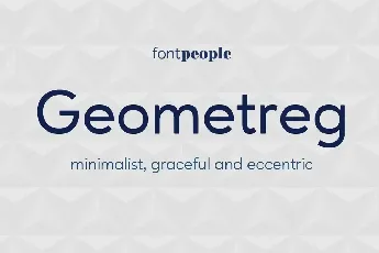 Geometreg Family font