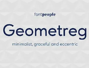 Geometreg Family font