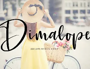 Dimalope font