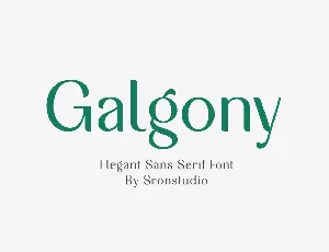 Galgony font