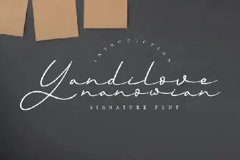 Yandilove Handwritten font