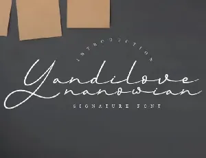 Yandilove Handwritten font