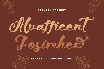 Alvafficent Fosimher font