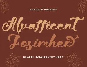 Alvafficent Fosimher font