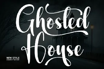 Ghosted House Script font