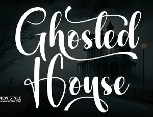 Ghosted House Script font