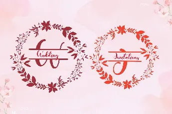 Christmas Holiday Monogram font