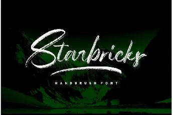 Starbricks Handbrush font