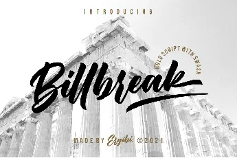 Billbreak font