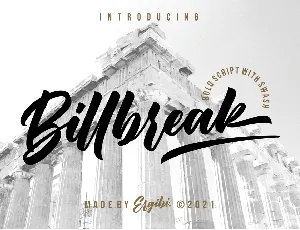 Billbreak font