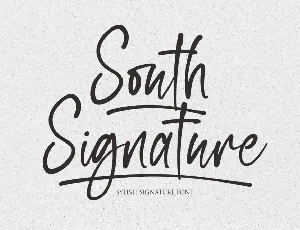 South Signature font