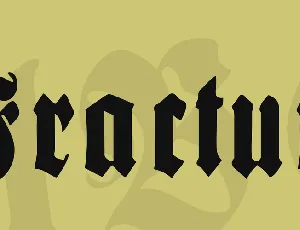 Fractur font