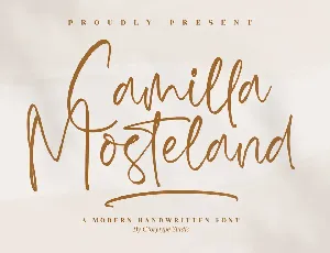 Camilla Mosteland font