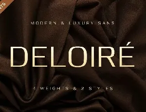 Deloire font