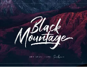 Black Mountage font