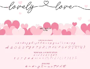 Lovely Love font