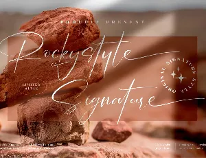 Rockystyle Signature font