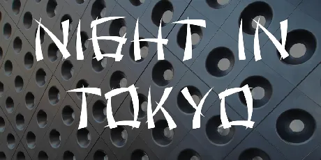 Night in Tokyo font