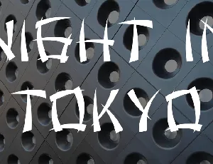 Night in Tokyo font